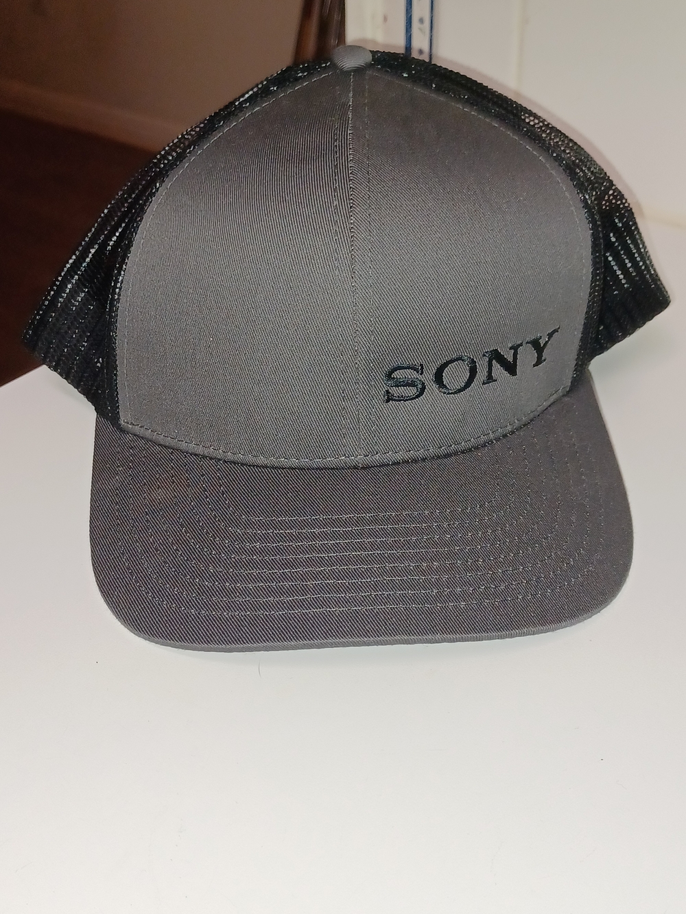 Sony Men's Black Gray Trucker Cap